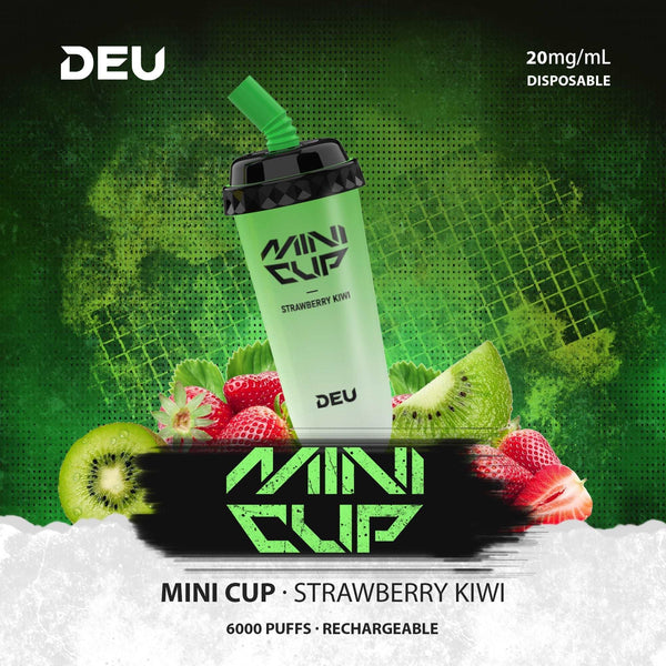 DEU Mini Cup-6000Puffs Fruity Disposable Vape Strawberry Kiwi