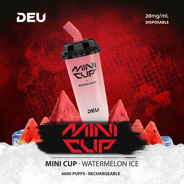 DEU Mini Cup-6000Puffs Fruity Disposable Vape Watermelon Ice